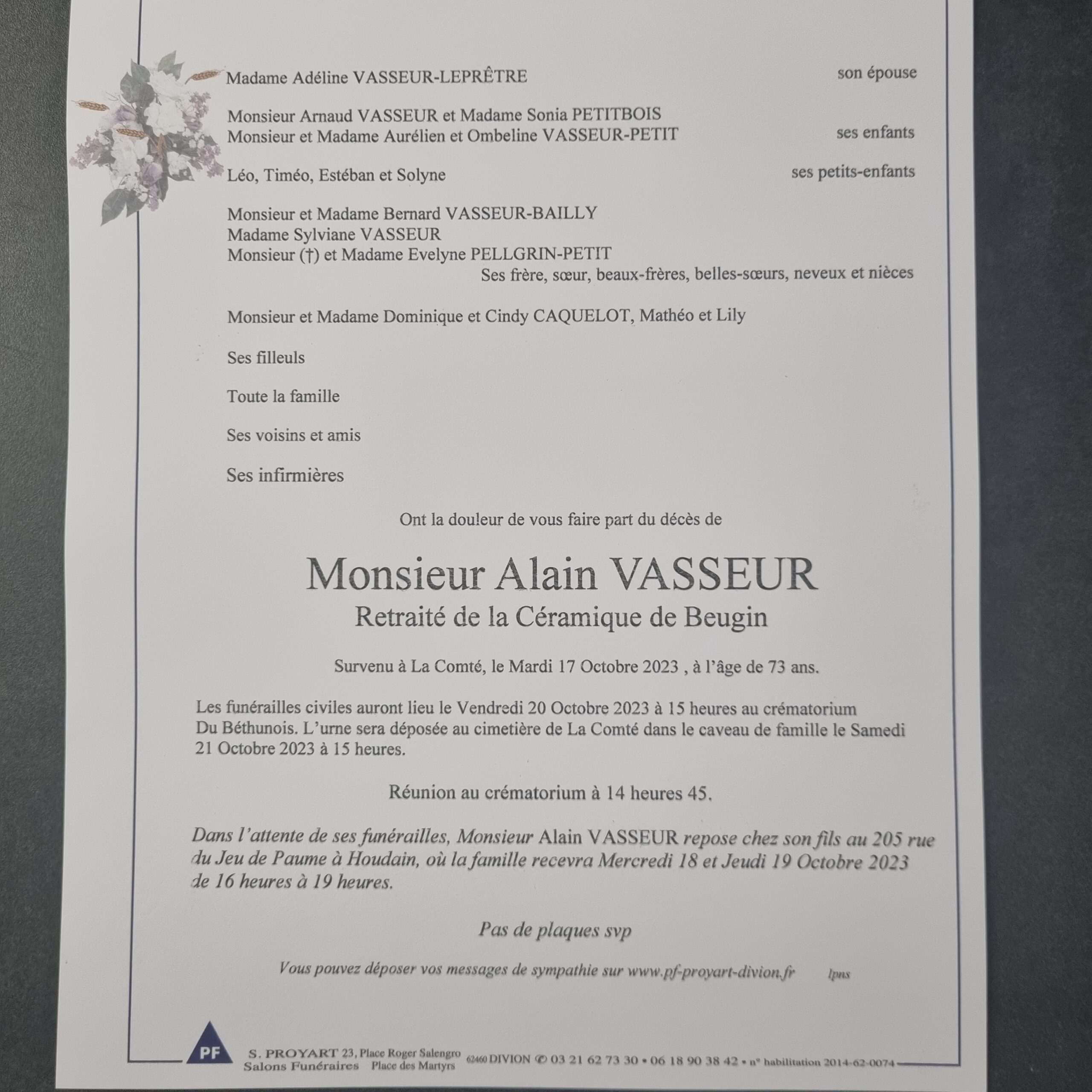 Photo d’Alain VASSEUR