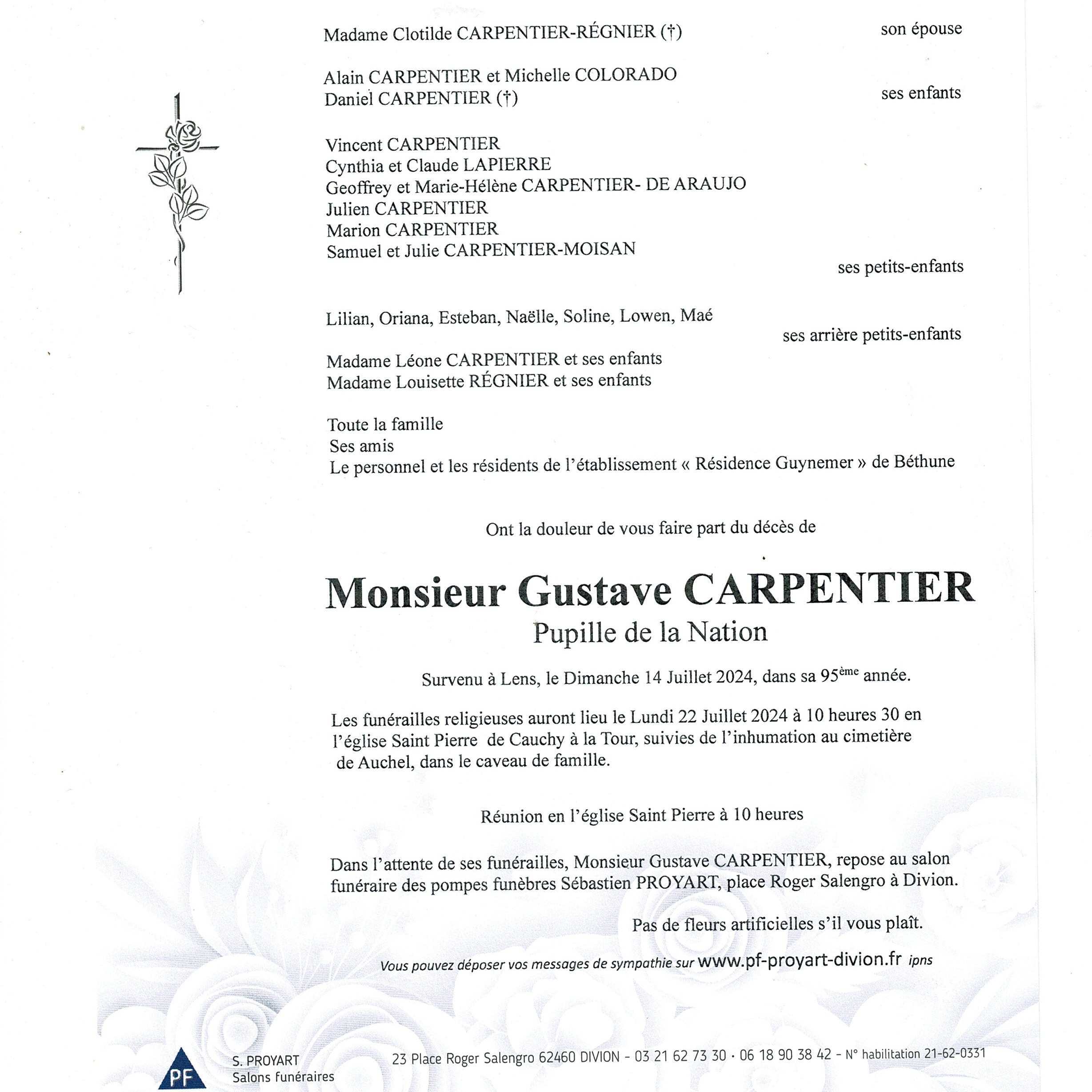 Photo de Monsieur Gustave CARPENTIER